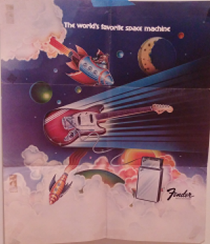 An old Fender poster An old Fender poster